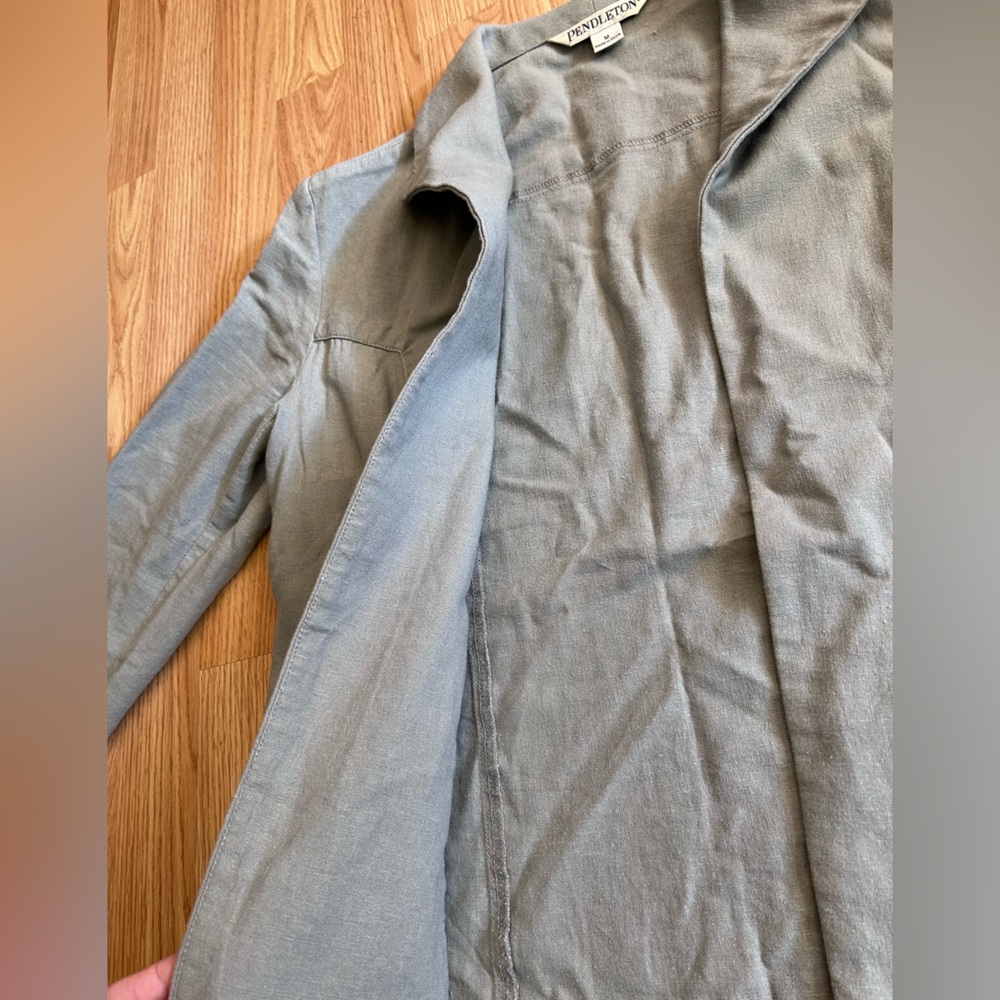 Pendleton Gray Lightweight Shirt Jacket - image 4